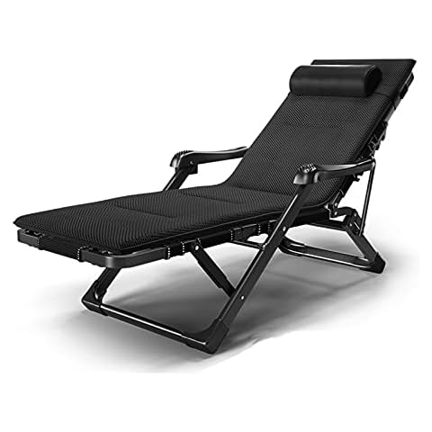 Unbne Home Lounge Deck Chair Patio Chairs Reclining Headrest And Seat Cushion Cover