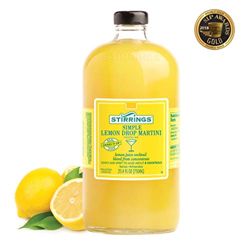 Stirrings | Premium Cocktail & Martini Drink Mixers with Real Juice | Simply Add Spirits | 750ml Jars (Simple Lemon Drop Martini) - Thumbnail 4