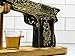 Hand Painted Pistol Whiskey & Wine Decanter Gift for Dad, Men - Pistol Whiskey Gun Decanter & 2 Bullet Shot Glasses - Military Gifts, Veteran Gifts, Law Enforcement Gifts, Home Bar Gift, Drinking Bar