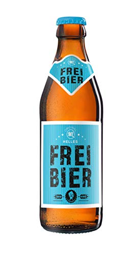 Sixpack 6 x Freibier Bier in der Männerhandtasche Original ML Helles in 0,33 Liter Flaschen (insgesamt 6) Alc.5,2% vol.