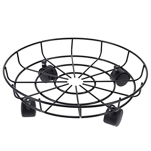 GALPADA 1Pc Heavy Duty Plant Flower Pot Base with Swivel Casters Durable Floor Type Planter Holder for Easy Mobility for Indoor and Outdoor Use