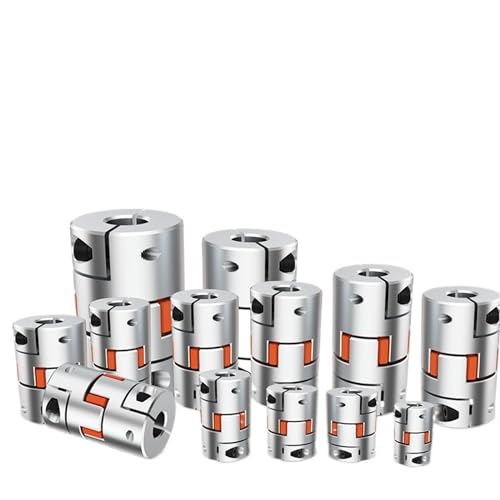 Conector de motor paso a paso D40L50 con acoplador LF de 3 mandíbulas de aluminio 5