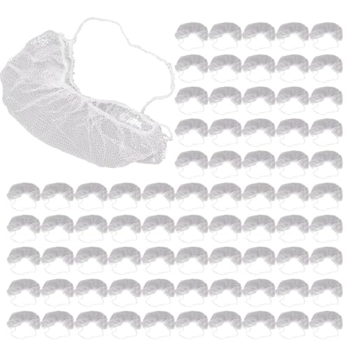 Grcfumo 100Pcs Beard Nets, Nylon Breathable Beard Guards, Beard Covers