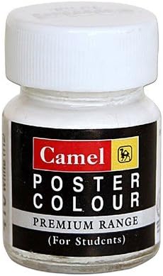 Camlin Camel Range Poster Colours (White ,15ml) - Pack of 4