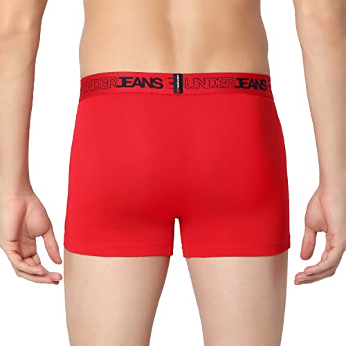 Image of Underjeans Men's Cotton Regular Fit Solid Trunk