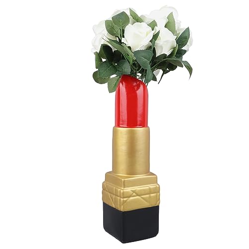 Vase en forme de rouge à lèvres pour décoration de table moderne - 7