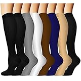 Compression Socks For Men & Women Circulation-Best For Medical Running Hiking Cycling 15-20...