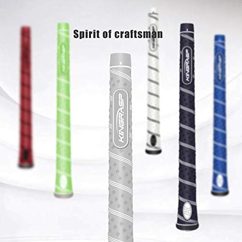 Lehui Golf Grips Set of 13 (Free 13 Tapes) Hybrid Golf Club Grips, Standard/Mdisize, 6 Colors Optional. (Black, Midsize) - Thumbnail 2