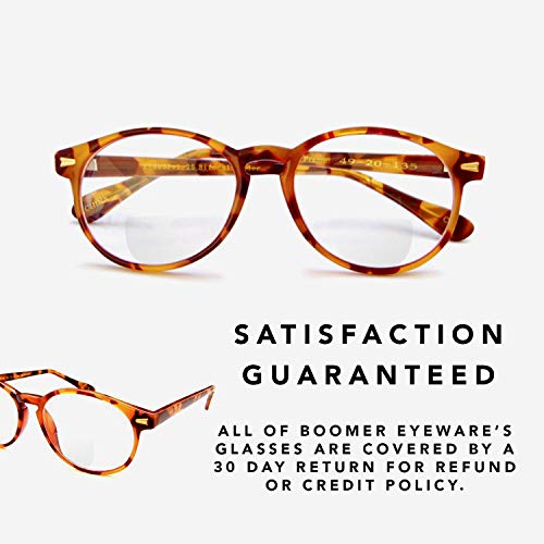 image for Boomer Eyeware Classic Stylish Bifocal Rounders, Reading Glasses for M