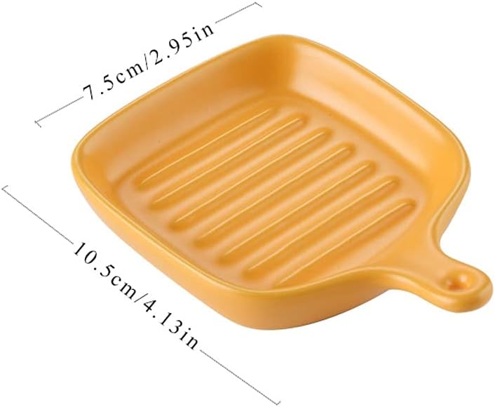 Appetizer Bowls Mini Sauce Dish Ceramic Soy Sauce Dipping Plates Condiment Serving Dishes Ketchup Sushi Soy Sauce Vinegar and Appetizers Side Dishes Salad Bowls (Color : Green)