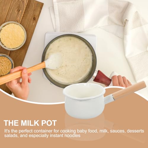 Pot à lait multifonction en émail compatible induction et gaz - 7