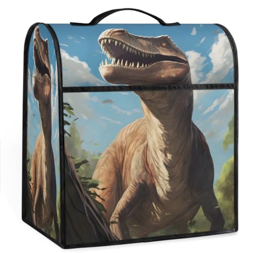 Coffee Maker Cover Dinosaur Ferocious Kitchen Appliance Covers Small Appliance Covers Blender Cover Juicer Cover Dust Covers for Kitchen Appliances with Top Handle and Pockets,Washable,B913