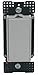 Simply Automated US11-40-W Custom Series Single Dimming Transceiver, White
