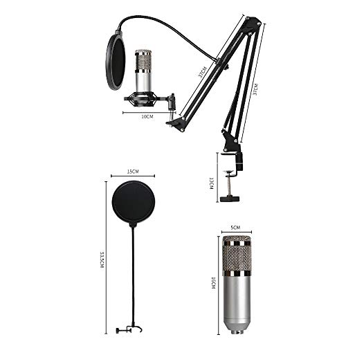 Microphone condensateur 3.5mm pour enregistrement et chant sur PC
