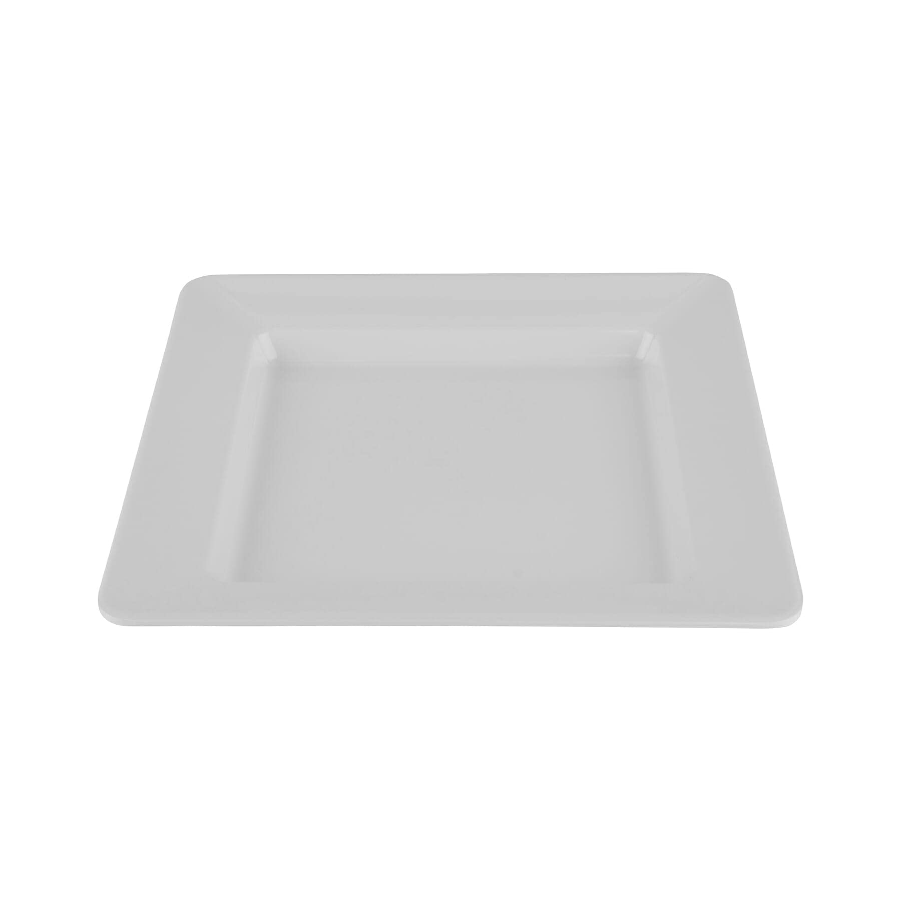 G.E.T. ML-12-W Milano 12" Square White Melamine Plate, (Qty,1), Large
