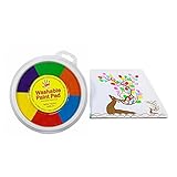 ⭐ 2. [Seguro y fácil de limpiar]: Fácil de limpiar, simplemente límpielo con una toalla de papel húmeda. Dibuja pinturas con los dedos con tus hijos y disfruta de un buen rato en familia.