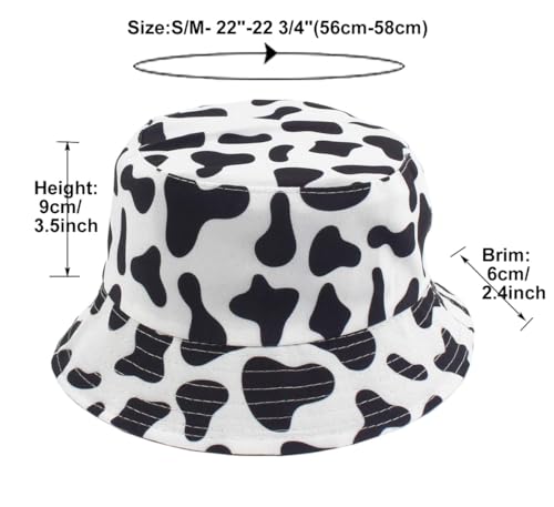 Image of Quanhaigou Bucket Hat for Men Women,Packable Reversible Printed Sun Hats,Fisherman Outdoor Summer Travel Hiking Beach Caps