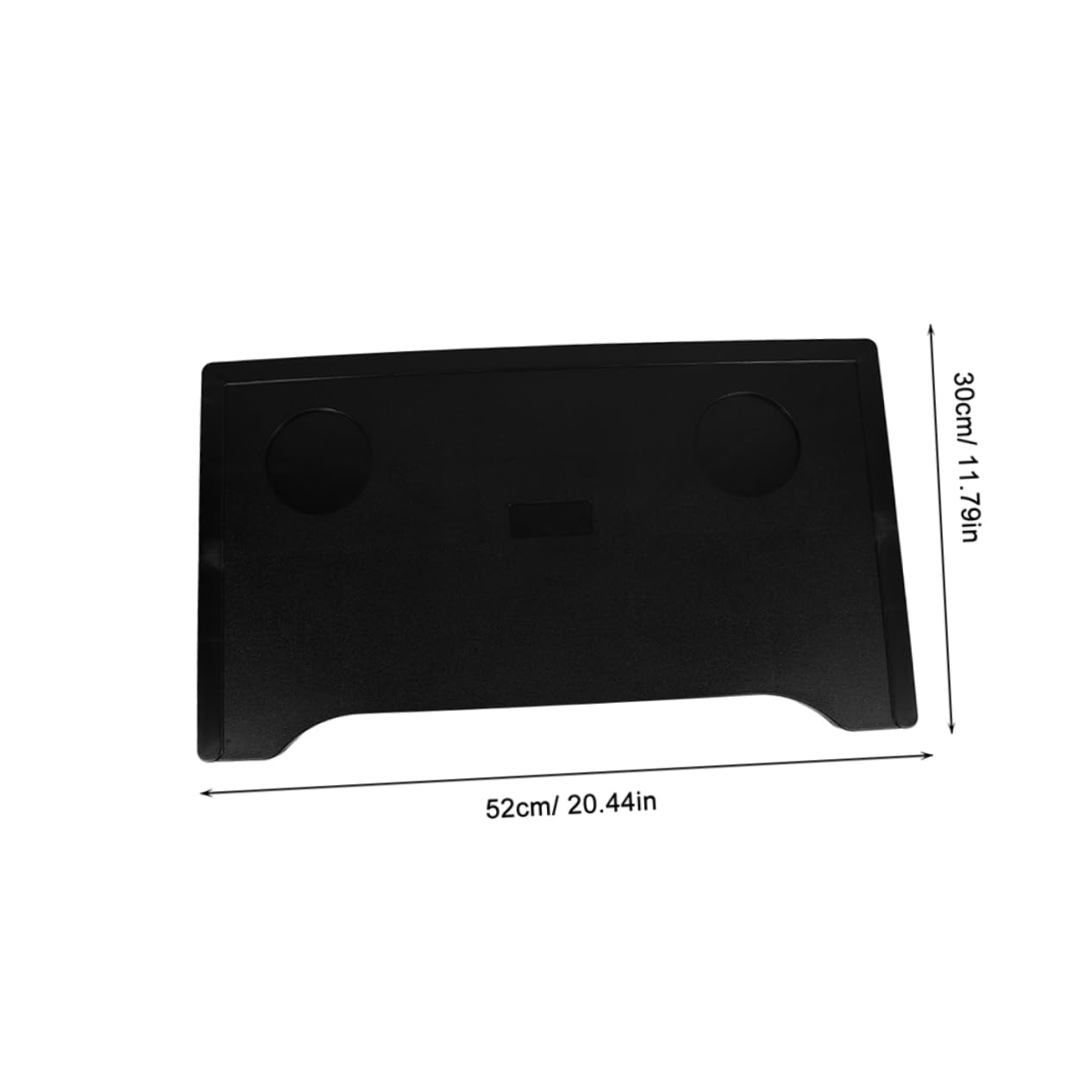 Table à Manger pour Fauteuil Roulant Noire Abs, Lot de 2 Pièces