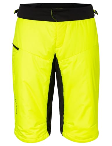 VAUDE Herren Fahrrad Isolationshose Minaki Shorts IV, mit wasserdichtem Spritzschutz, atmungsaktiv, mit Primaloft®, neon Yellow, L
