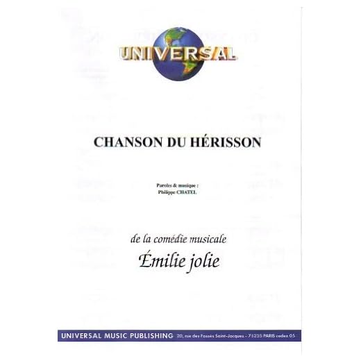CHANSON DU HÉRISSON (partition)