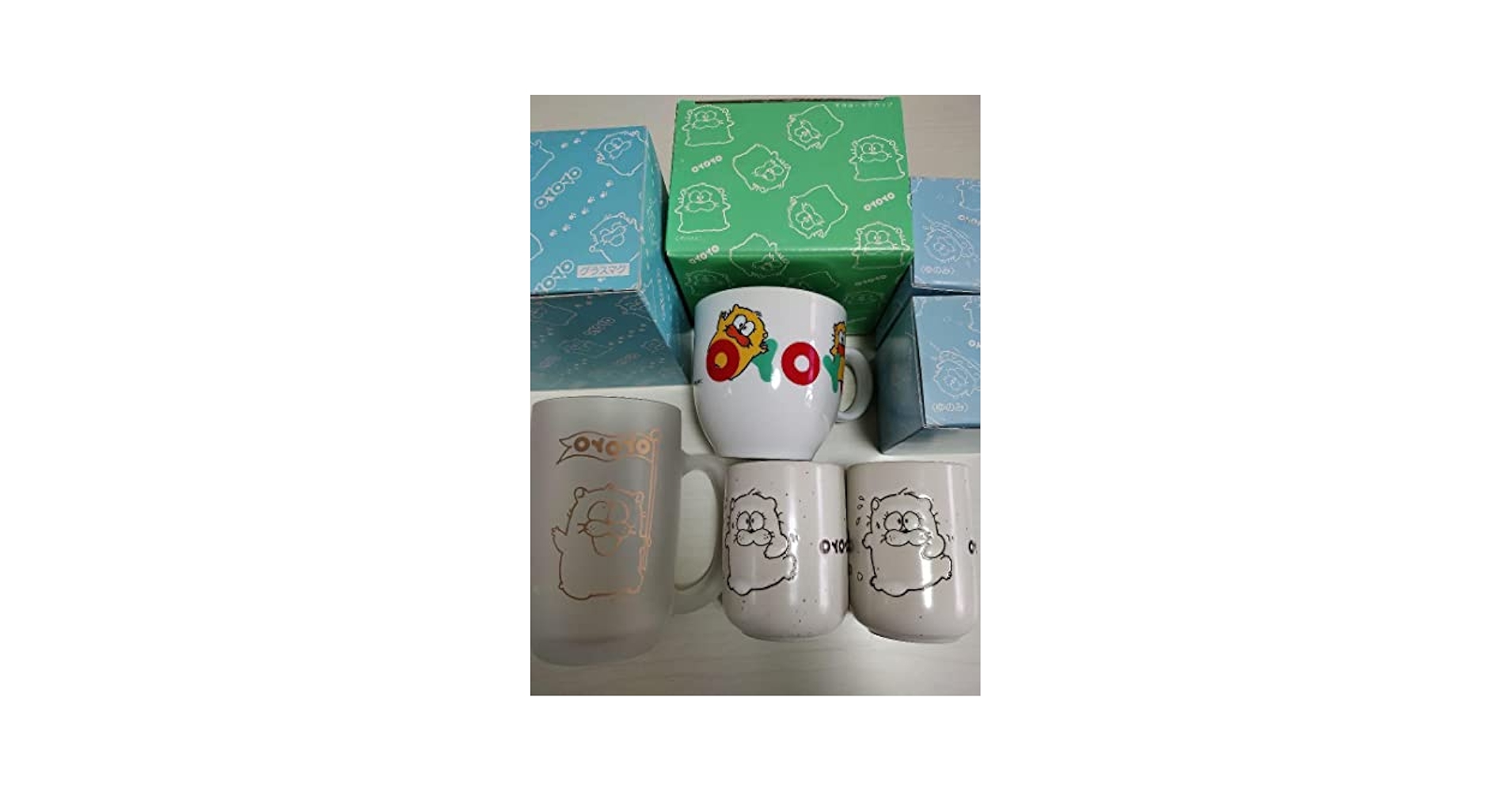 Amazon.co.jp: オヨヨねこ 昭和レトロ OYOYO グラスマグ
