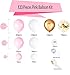 Pink White and Gold Balloon Garland Arch Kit - 124pcs Pink Gold Balloons for Girls Birthday Baby Shower Wedding Bridal Shower Party Decorations