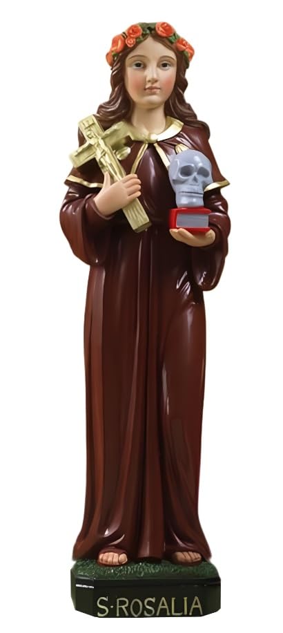 PABEN Statua Santa Rosalia in resina (13 CM)