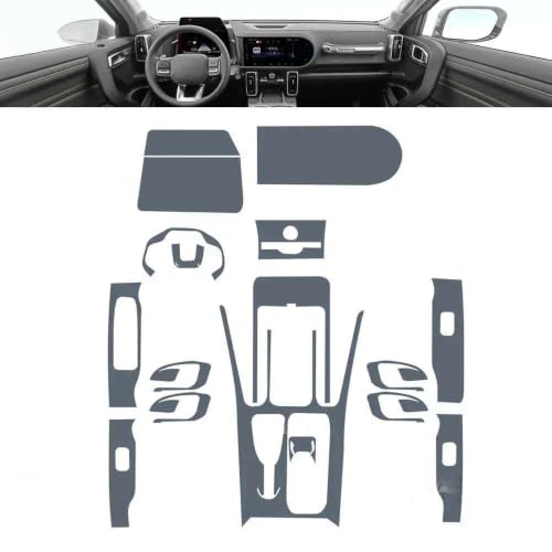 Protector de pantalla transparente de TPU para la consola de Haval Dargo 2022-2023 2