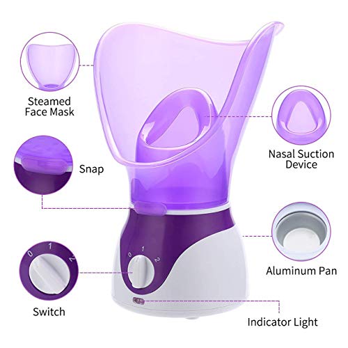 Beauty Nymph profesional eléctrica Termal de la sauna facial niebla vapor y el vapor inhalador, Facebook humidificador… - Imagen 3