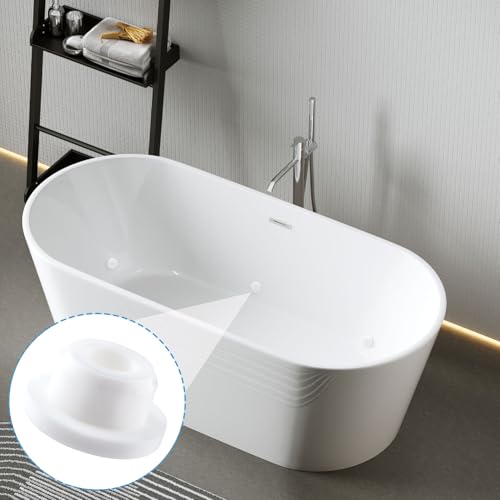 Image of 20pcs Bathtub Jet Covers, White Silicone Hole Plug, 5 Sizes Heat-Resistant Reusable Jet Tub Cover Caps, Waterproof Non-Slip Pipe Tube Inserts for Bathtub Pool Hole