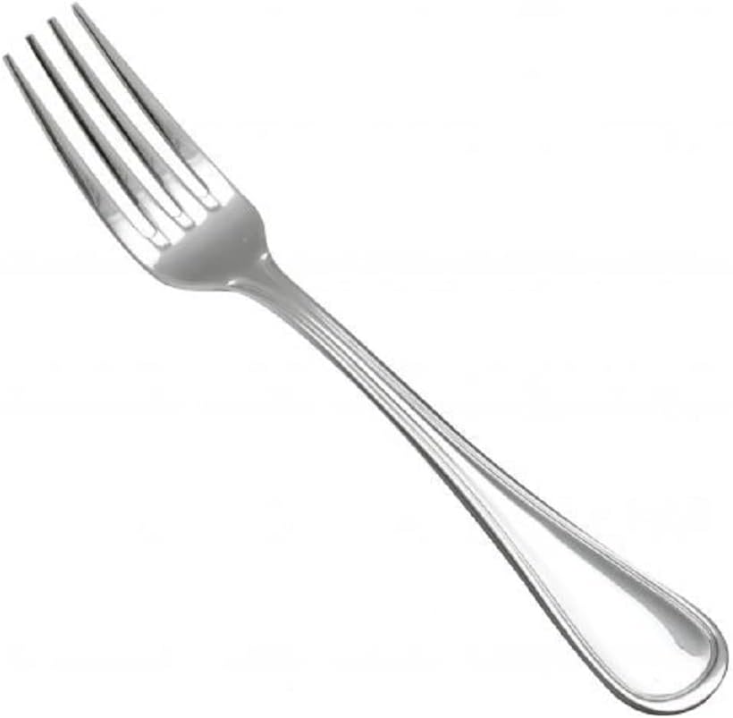 TrueCraftware- Atlantic Stainless Steel European Size Table Fork Set of 12- Stainless Steel Silverware Flatware Cutlery Kitchen Tableware Set for Home Restaurant Flatware Forks Silverware Forks