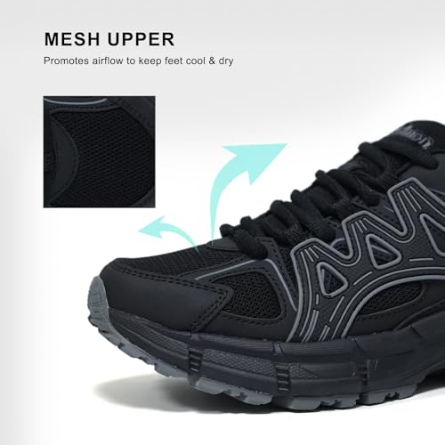 Men's Slip Resistant Trail Running Shoes - Supportive Athletic Shoes for Outdoor Fitness Walking, Road Running and Gym Training4
