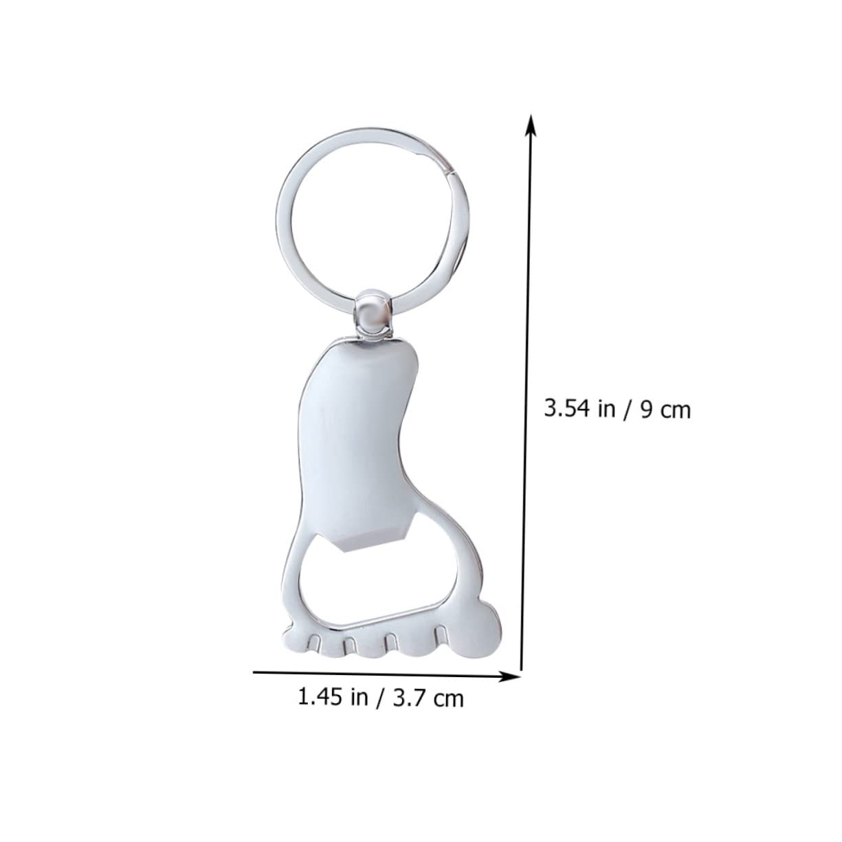 Ipetboom Abridores De Cerveza En Forma De Pie, Llaveros Resistentes y Compactos, 10 Piezas Para Uso En Cocina, Hoteles y Eventos