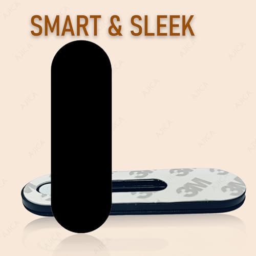 Image of U Shape Smart Finger Grip & Mobile Holder | Phone Holder for Hand & Mobile Back Holder Grip | Great for Selfie & Works as iPhone Stand & Android Phone (Black)