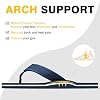 Men's Flip Flops & Sandals with Arch Support - Non-Slip Textured Sole,Waterproof for Beach