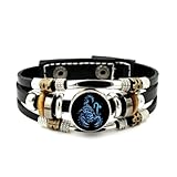 YAIEWNE Pulsera Ajustable De Cuero Trenzado En Capas Con Calavera De Escorpión, Estilo Fault Art, Brazalete Étnico Musical Hecho A Mano, Accesorio De Amistad, Regalo De Cumpleaños Y Navidad