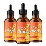 (3 Pack) LipoDrops, Official LipoDrops Natural Support Liquid, LipoDrops Premium Health Support, LipoDrop Supplement for Daily Wellness Advanced Formula Reviews Droppers, 3 Month Supply 90 Servings