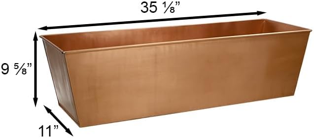 Achla C-101 Solid Copper Flower Box