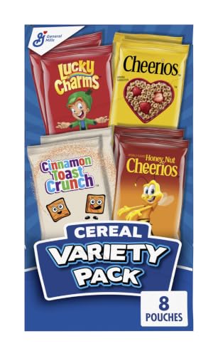 General Mills Cereal Variety Pack, 8 Pouches...