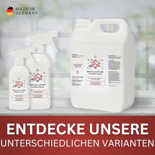 BIOFORMEL LTK-008 Insektenspray für fliegende & kriechende Insekten bekämpfen - Insektenmittel - Anti-Insekten-Spray mit Sofortwirkung - Insektenschutz Spray mit Langzeitschutz (500 ml)