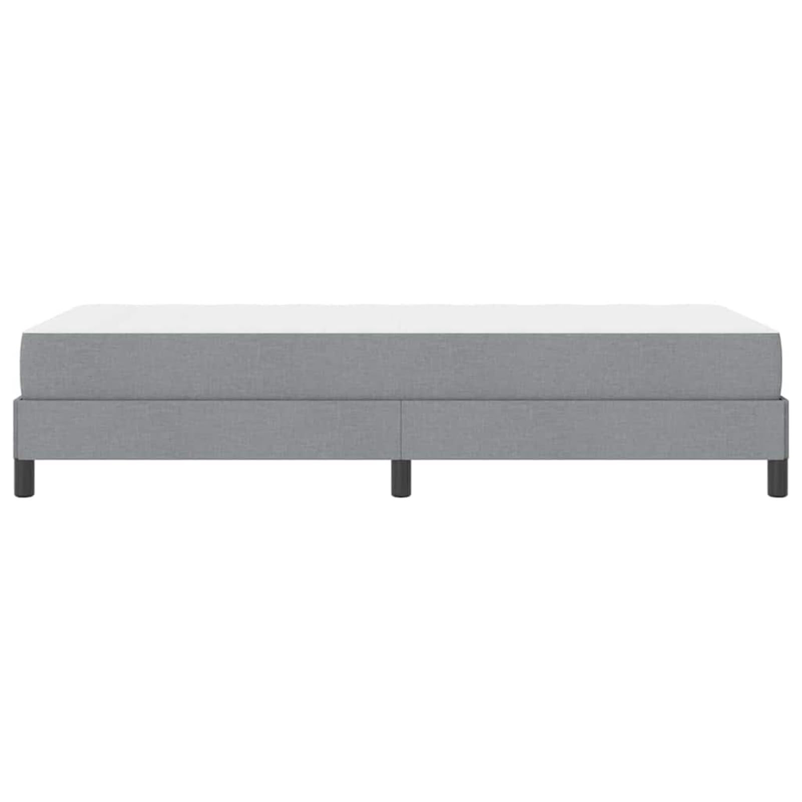 Cama con somier de diseño minimalista para dormitorios modernos - Estructura de madera y tela transpirable - 193 x 90 x 45 cm - Para descanso individual y de pareja