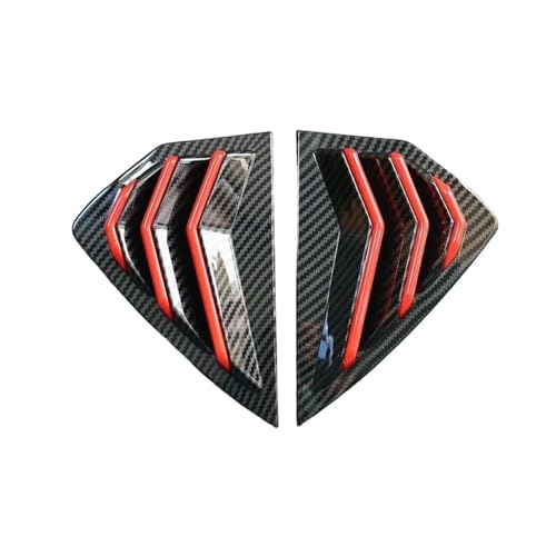 Persiennes de fenêtre de voiture carbone contre UV pour Mazda 3 Hatchback