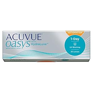 ワンデーアキュビューオアシス乱視用【BC】8.5【乱視度数】-0.75【乱視軸】180 30枚入