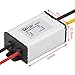 DROK Adjustable Voltage Regulator, IP68 Waterproof DC to DC Buck Converter 8-35V to 3-24V 5A, Aluminum Protective Case Step Down Converter 5V 12V Power Supply