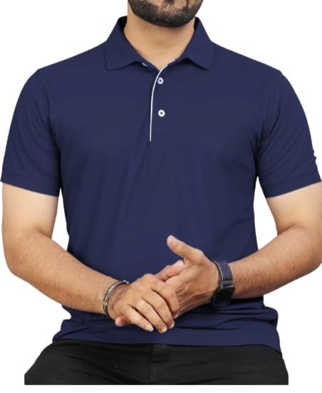 Image of T-Shirt for Men's | Regular Fit Polo Casual Stylish | Half Sleeve T Shirt