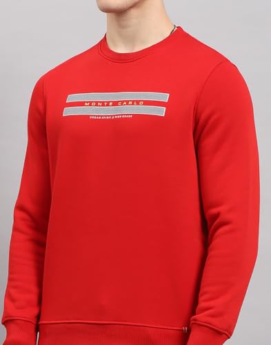 Image of Monte Carlo Mens Regular Fit Full Sleeve Round Neck Solid Winter Sweatshirt