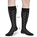 NKMOOS Black Dress Socks for Men 9-12,Vintage Men's Dress Socks Size 9-11 Crew Cotton Thin,Fashion Comfty Soft Casual Business Work Gifts for Men Black Classic Pattern Argyle Dot Striped Solid 12-Pack
