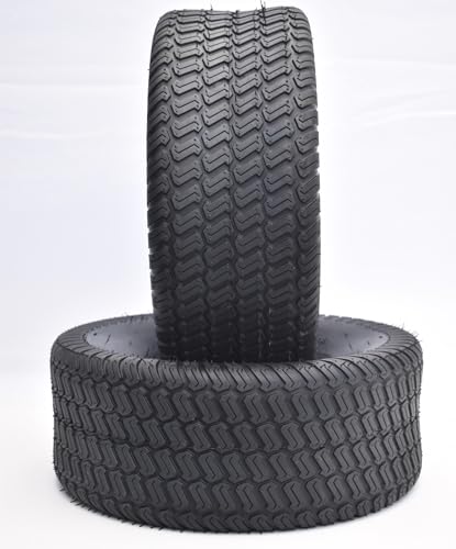 Dayrim 20x10-8 Lawn Mower Tires, Set of 2, 4-Ply Tubeless Turf Tread, for Garden Tractor & Riding Mower (20x10-8 (pack of 2))