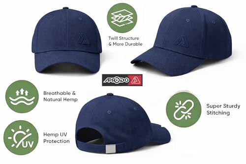 Image of Aprodo Adjustable Cap for Men & Women | Lightweight Breathable Unisex Hat for Sun Protection | for Workout, Travel, Outdoor Activities & Sports