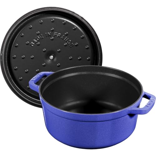 Image of Staub Cast Iron 4-qt Round Dutch Oven - Blueberry